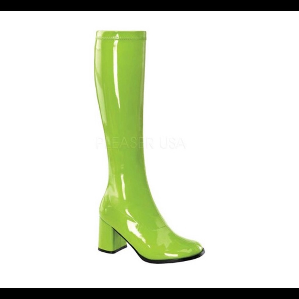 Green Gogo Boots